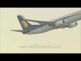 Jet Airways plane takes off from Delhi airport