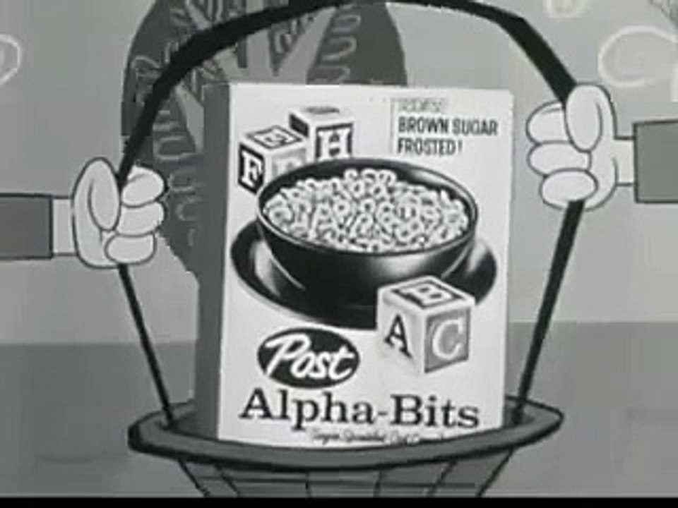 ANIMATED 60s ALPHA BITS AD ~ ALVIN AND HIS BROTHERS RECREATING LITTLE RED RIDING HOOD