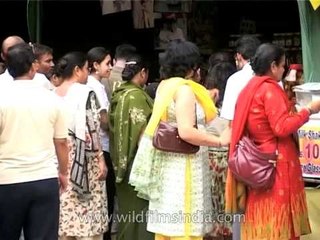 "Aam ka achar" selling during Mango festival in Delhi