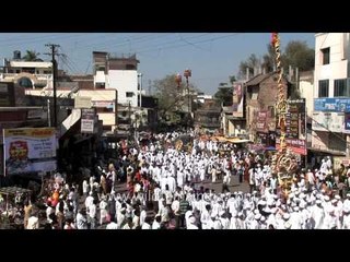 Siddeshwar Maharaj Yatra procession in the streets of Solapur district