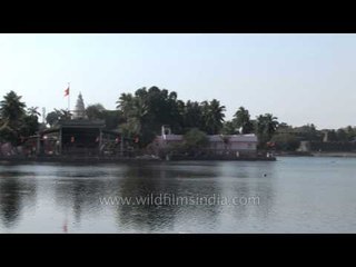 Siddheshwar lake temple in Solapur, Maharashtra, India