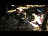 Hand made hats from North-east India