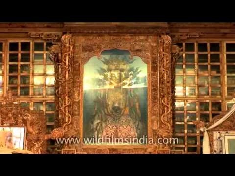 Interiors of Soma Gompa in Leh, Ladakh