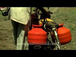 Manegaon Village not connected to proper water supply network.