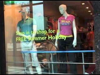 Trendy apparels of the leading brands at Ansal Plaza, Delhi