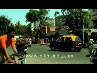 The busy streets of Mumbai