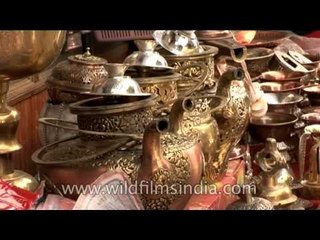 Ladakhi souvenirs in a shop in Leh, Ladakh