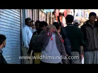 Camo print, scarves, sweaters and caps on the streets of Ladakh