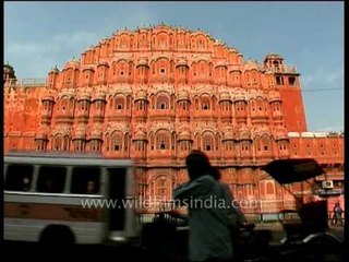 Hawa Mahal - a fine example of Rajput style of architecture