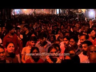 Devotees celebrating Shivratri festival in Varanasi