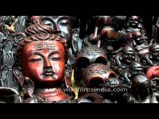 Arts & crafts on display at Kathmandu streets - Nepal