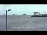 Mumbai highway toll road traffic and the Arabian Sea