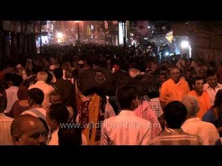 Large procession on the occasion of Maha Shivratri festival in Varanasi