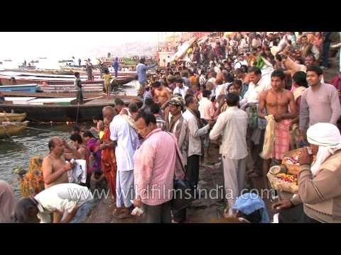 Varanasi Ghats thronged by devotees for spiritual immersion during Mahashivaratri festival