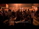 Varanasi ghats thronged by multitudes of Hindu devotees for evening Aarti