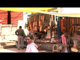 Stores in Varanasi selling prayer items
