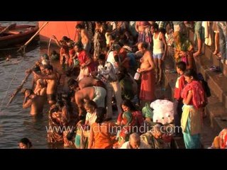 Believers hope to cleanse their soul in the Ganges during Mahashivratri, Varanasi
