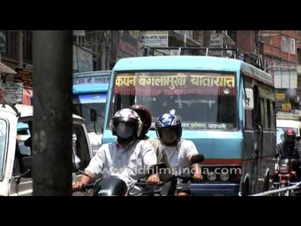 City traffic of Nepal