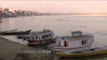 Popular visitors attraction in Varanasi : Boat ferry across the Ganges