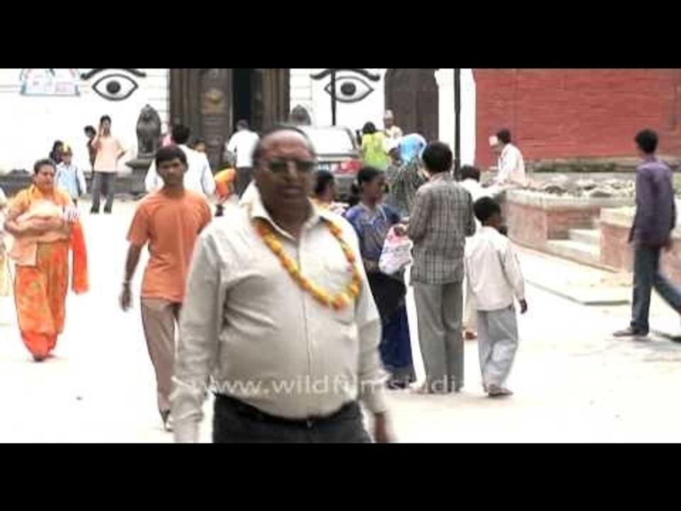 Nepali devotees visiting temples of their capital city