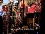 Shops filled with Santa Claus, Jingle bells on Christmas