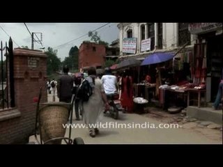 Shopping stalls in Nepal