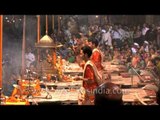 Ganga aarati offered every evening at Banaras