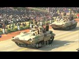 Helicopter Flypast and India's weaponry system on display at R - Day Parade in New Delhi