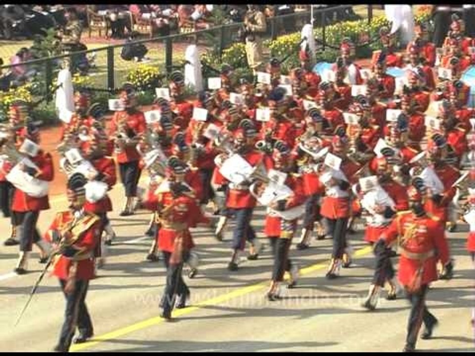 Impressive march-past by Indian Armies and Bands at the Republic Day Parade, Delhi