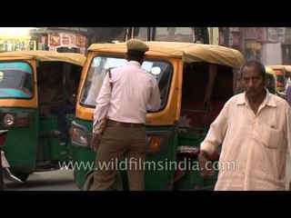 Traffic police at work in Varanasi, Uttar Pradesh