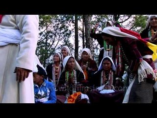 Rung women performing their traditional dance at Kangdali Festival