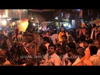 Over crowded Maha Shivratri procession in Varanasi