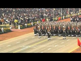 Soldiers of the Indian Army on parade during Republic Day, New Delhi