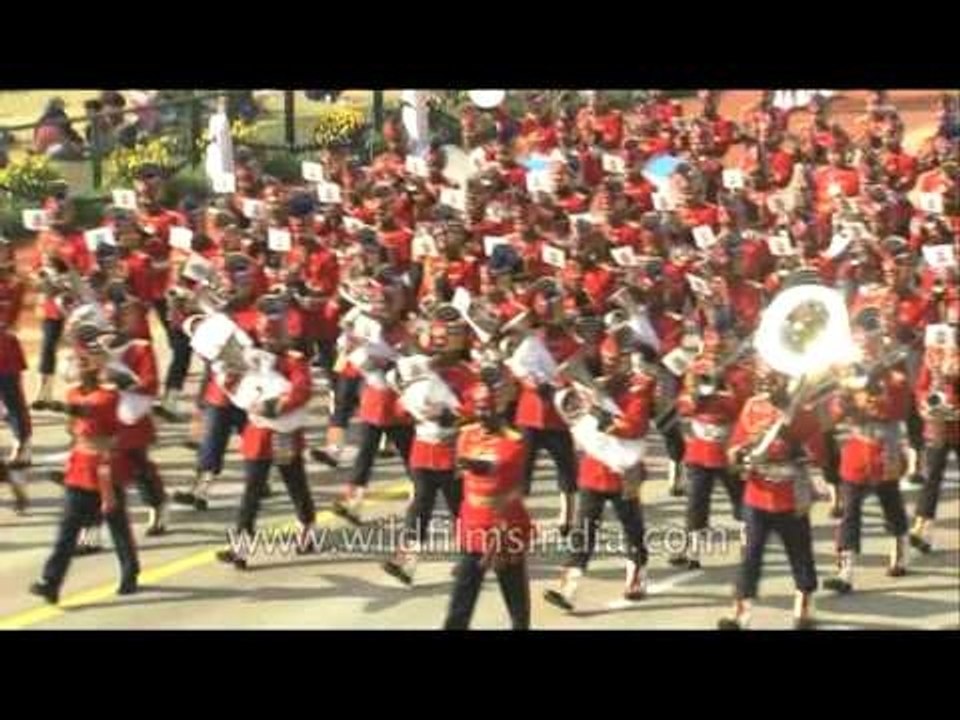 Army Band performing at India's Republic Day Parade in New Delhi