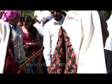 Rung tribe singing and dancing to folk tunes during Kangdali festival procession
