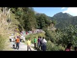 People gather in quick motion to celebrate Kangdali festival