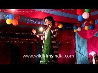 Uttarakhandi singer performs at Kangdali festival