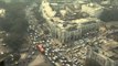 Aerial view of traffic in Connaught Place