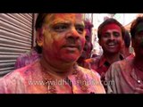 Men singing old and traditional 'Holi' songs