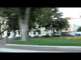 Driving through the Cannes city of France