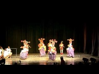 The traditional dancers at the Africa Festival in New Delhi