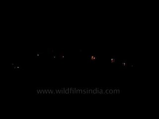 Atmospheric sound & light show outside Singh Palace, Gwalior