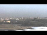 Plane taking off from Delhi airport