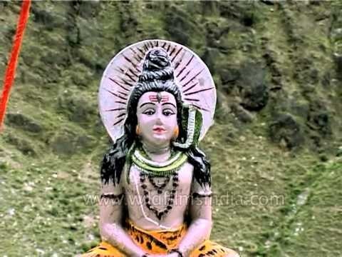 Lord Shiva's figure en-route Manimahesh Lake, Himachal Pradesh