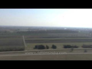 Plane taking off from Munich airport