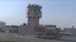 Air traffic control tower at Delhi airport