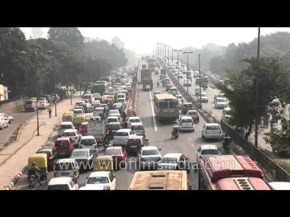 Road heading towards IGI airport