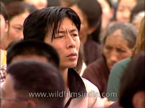 Tibetans gather at Dharamshala in Delhi to listen to his holiness Dalai Lama's teachings!