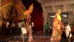 Devotees disassemble Durga pandal