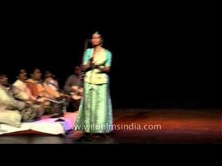 Kathak includes both singing the taal and dancing